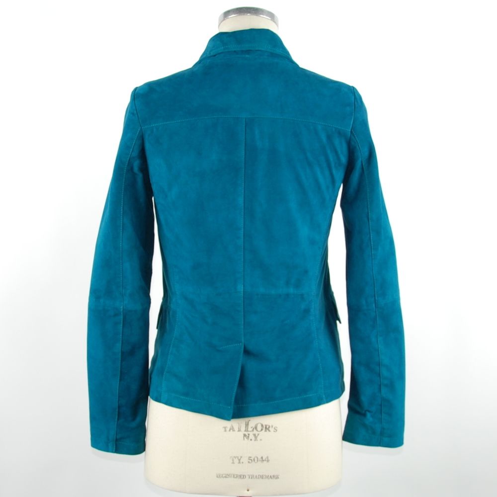 Emilio Romanelli Elegante grüne Lederjacke