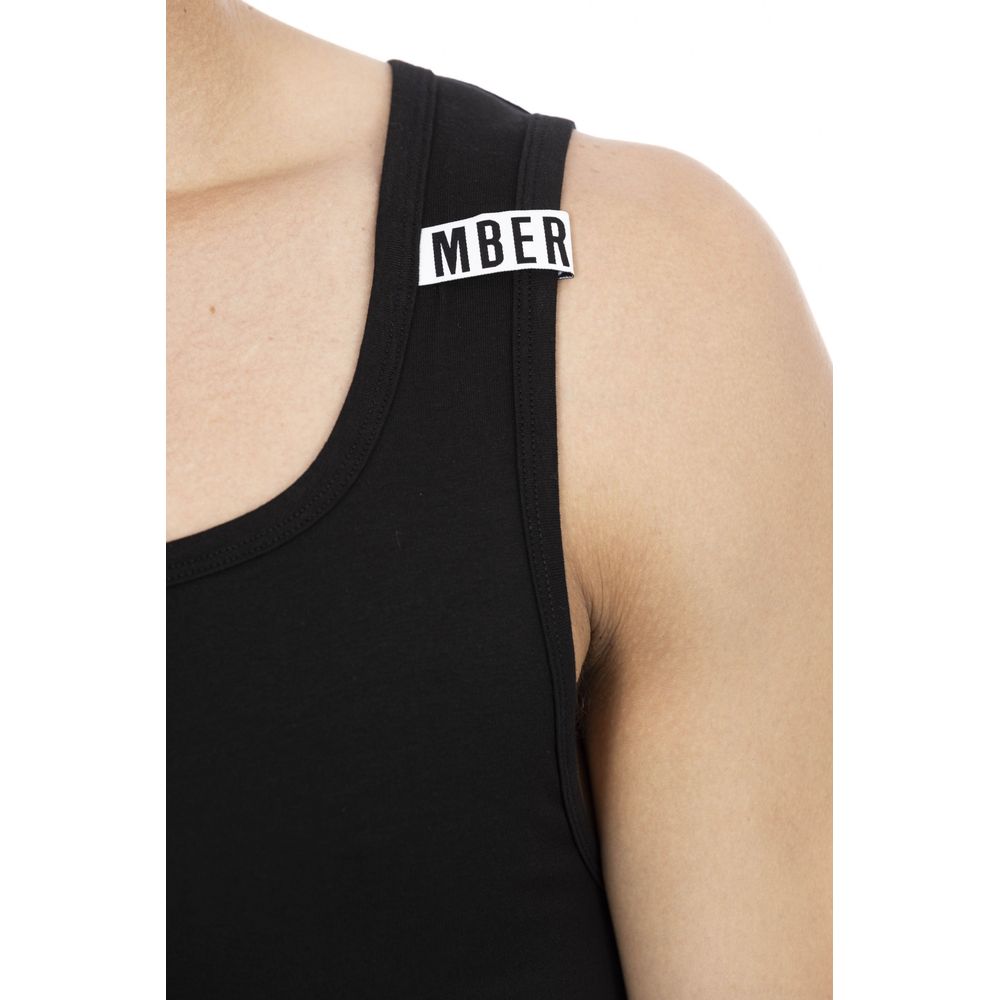 Bikkembergs elegante Tanktops aus Stretch-Baumwolle im Doppelpack