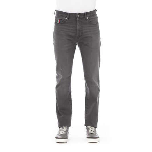 Baldinini Trend Gray Cotton Jeans &amp; Pant