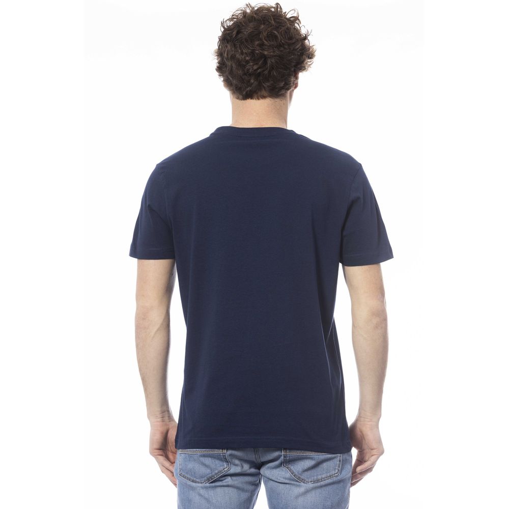 Invicta Timeless Blue Baumwoll-T-Shirt mit Rundhalsausschnitt