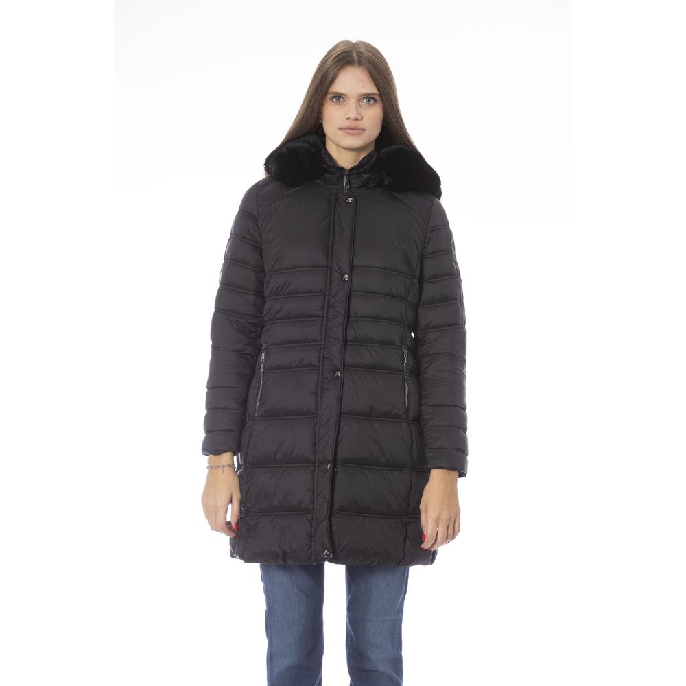 Baldinini Trend Chic Daunenjacke aus schwarzem Polyester