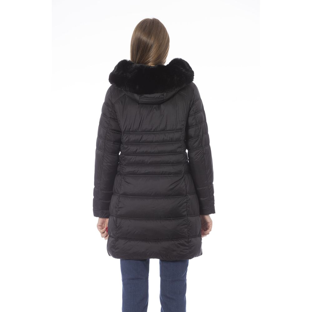 Baldinini Trend Chic Daunenjacke aus schwarzem Polyester