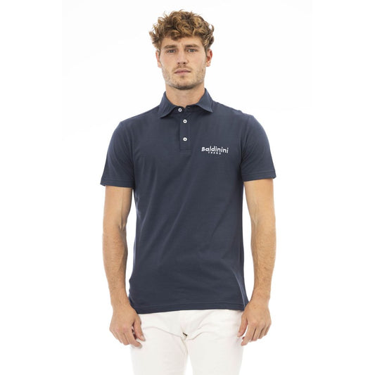 Polo da uomo Baldinini Trend in cotone blu