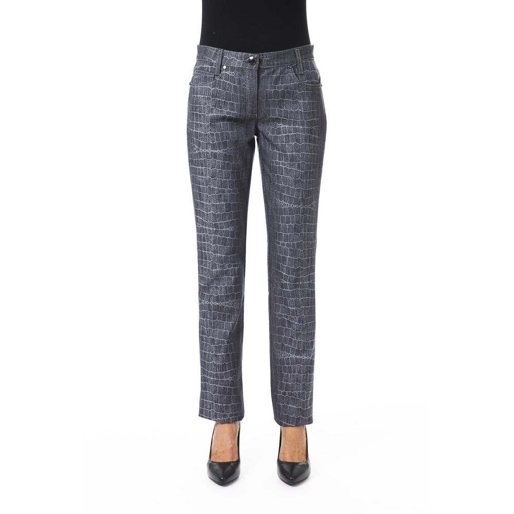 BYBLOS Black Viscose Women Pants