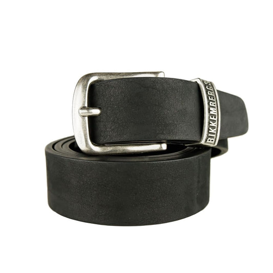 Bikkembergs Black Calfskin Men Belt