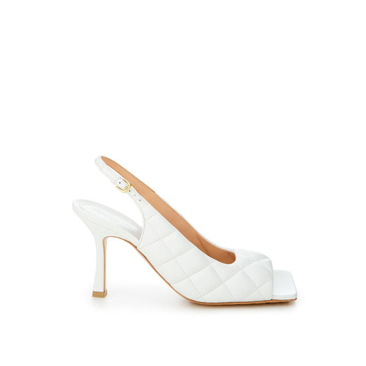 Bottega Veneta White Leather Sandal