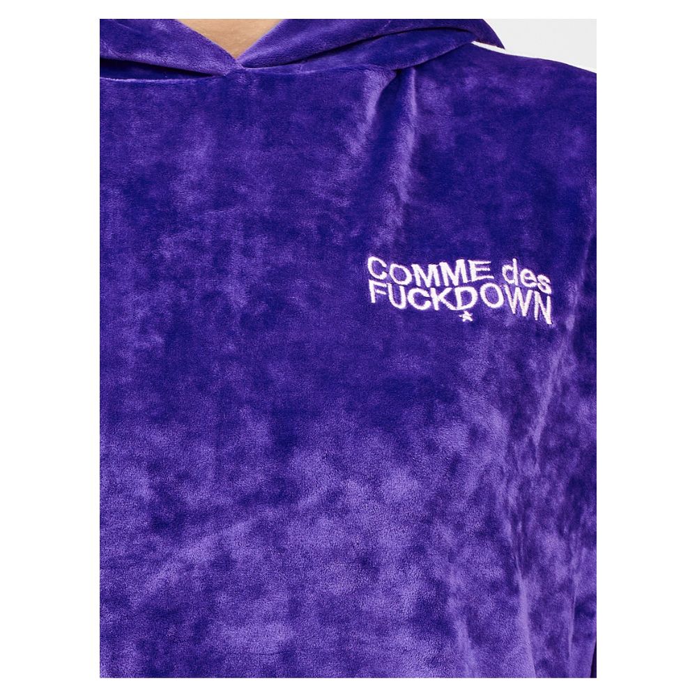 Comme Des Fuckdown Purple Polyester Sweater