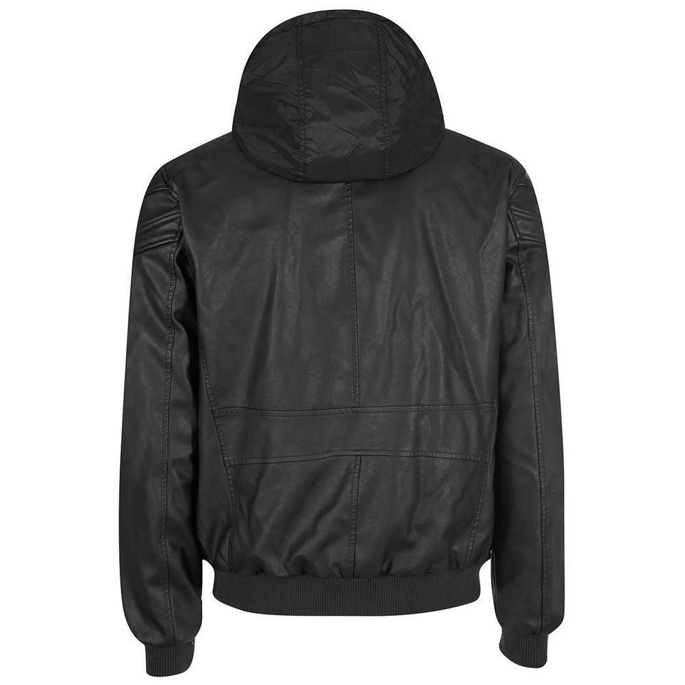Yes Zee Schwarze Polyethylenjacke
