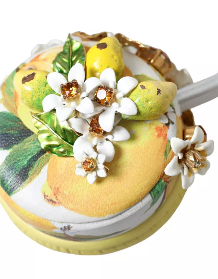 Dolce & Gabbana Lemon Crystal Floral Headset Audio Headphones