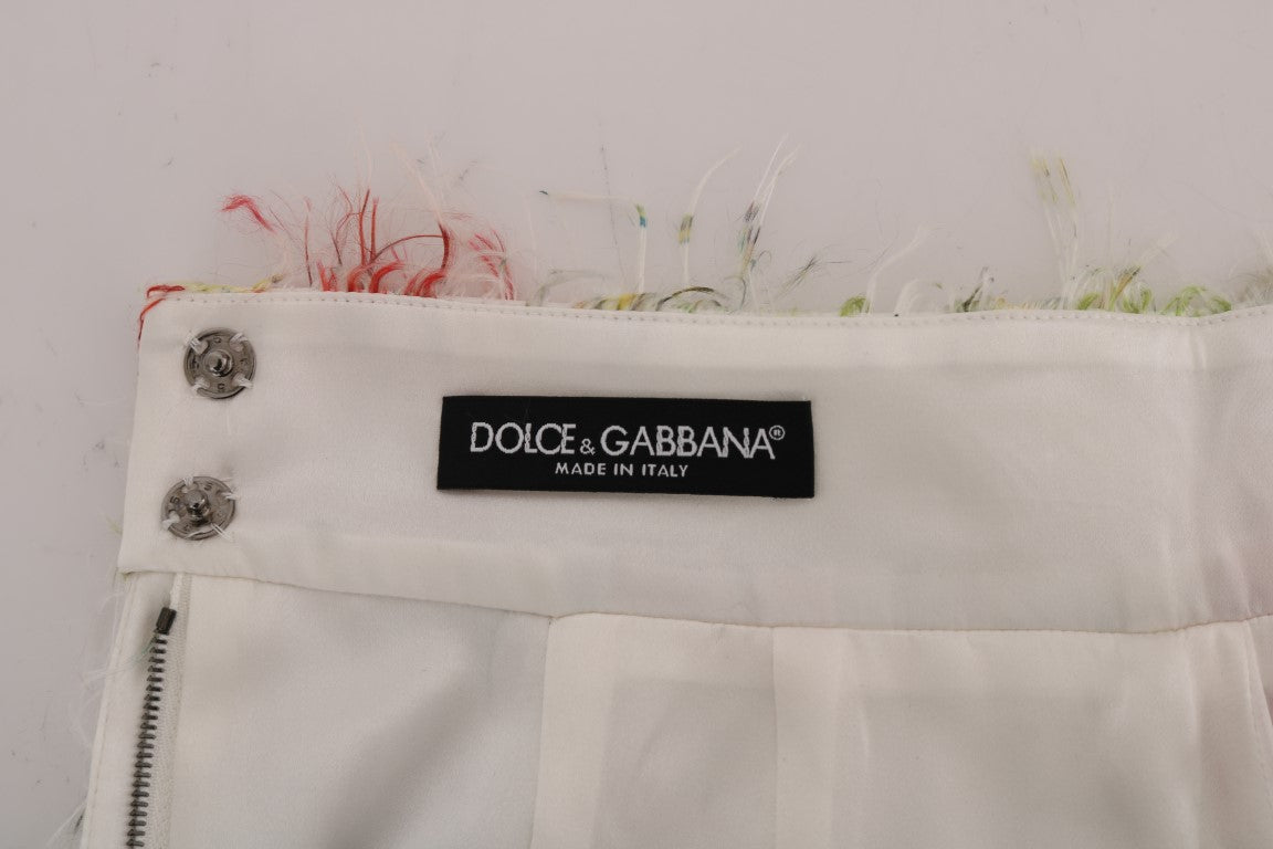 Dolce &amp; Gabbana Eleganter, floraler Bleistiftrock mit hoher Taille