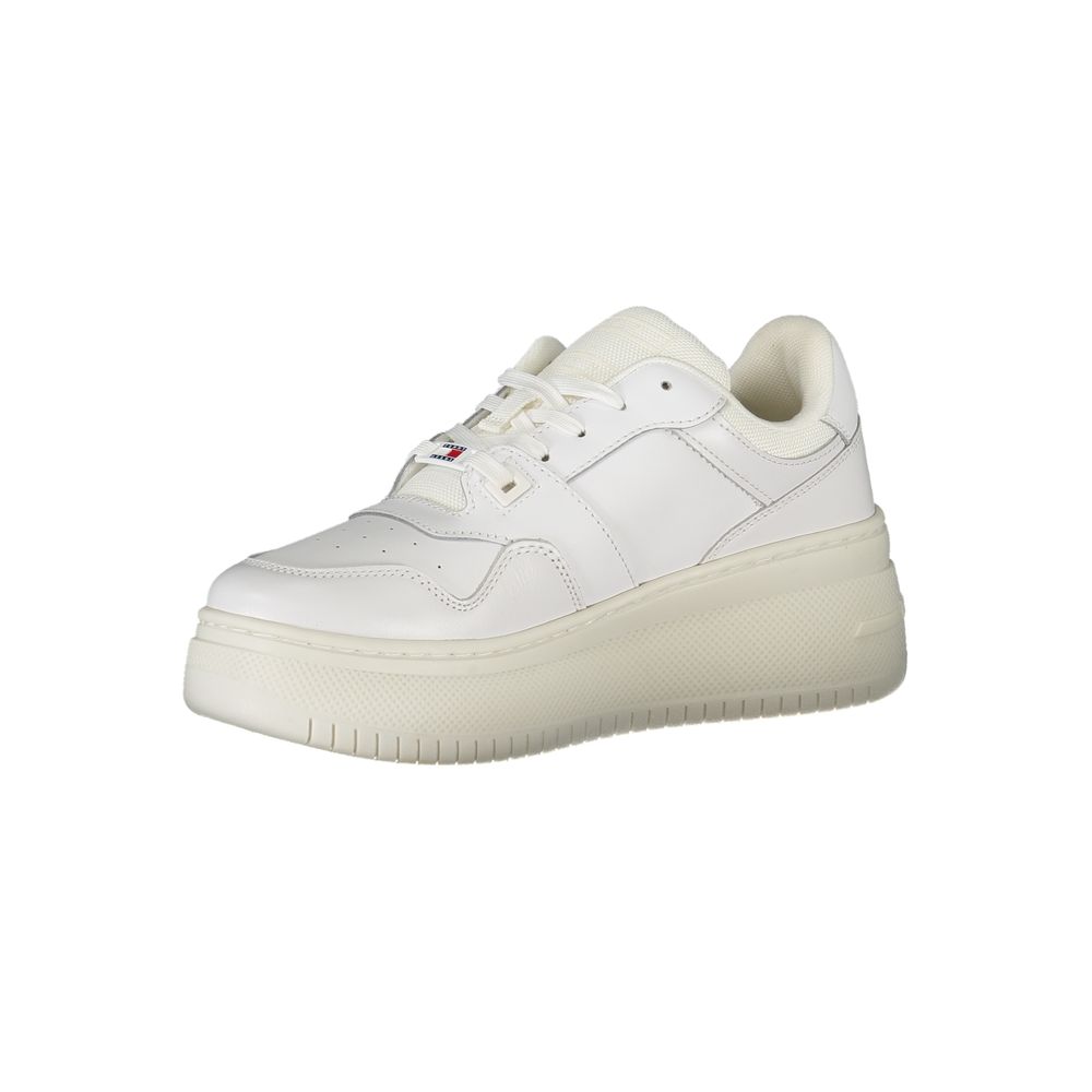 Tommy Hilfiger White Leather Women Sneaker