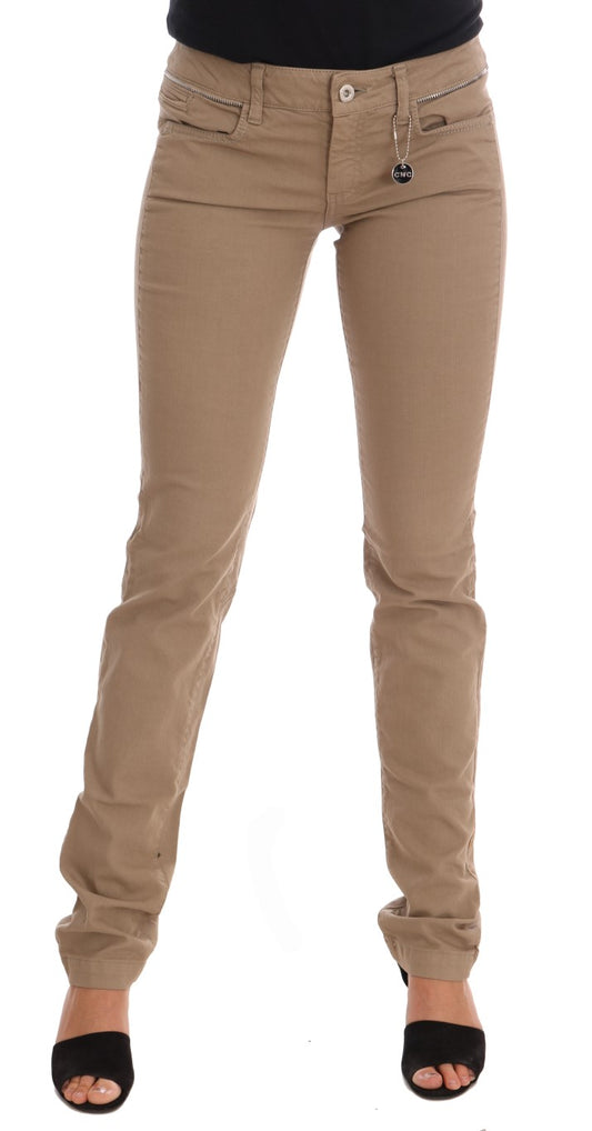 Kostüm National Beige Super Slim Fit Denim Delight