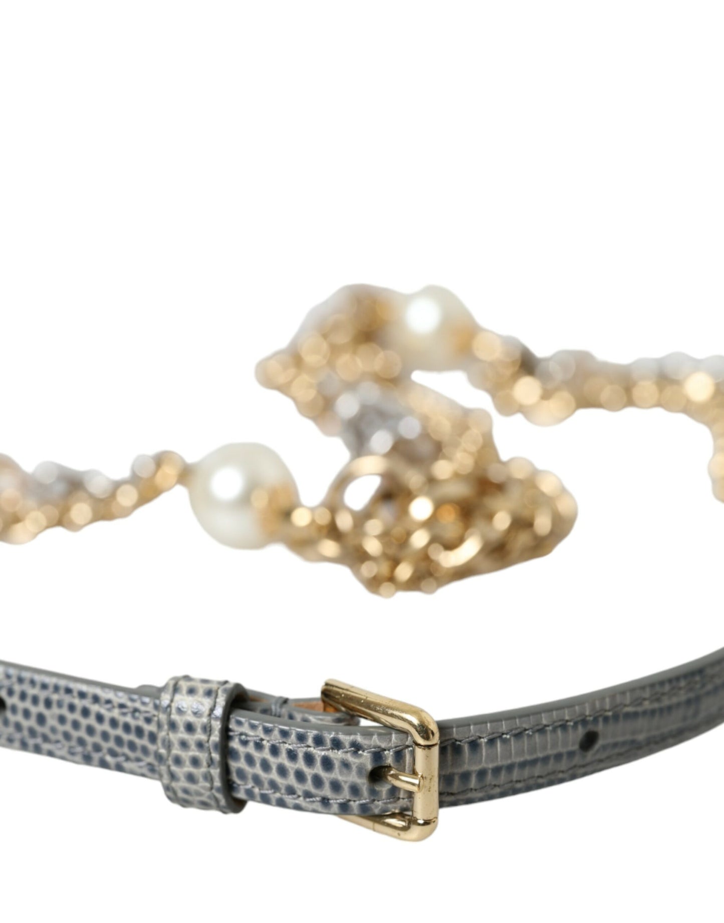 Dolce &amp; Gabbana Eleganter Crystal Bounce Taillengürtel