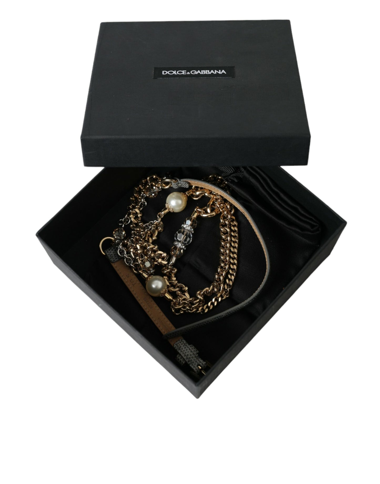 Dolce &amp; Gabbana Eleganter Crystal Bounce Taillengürtel