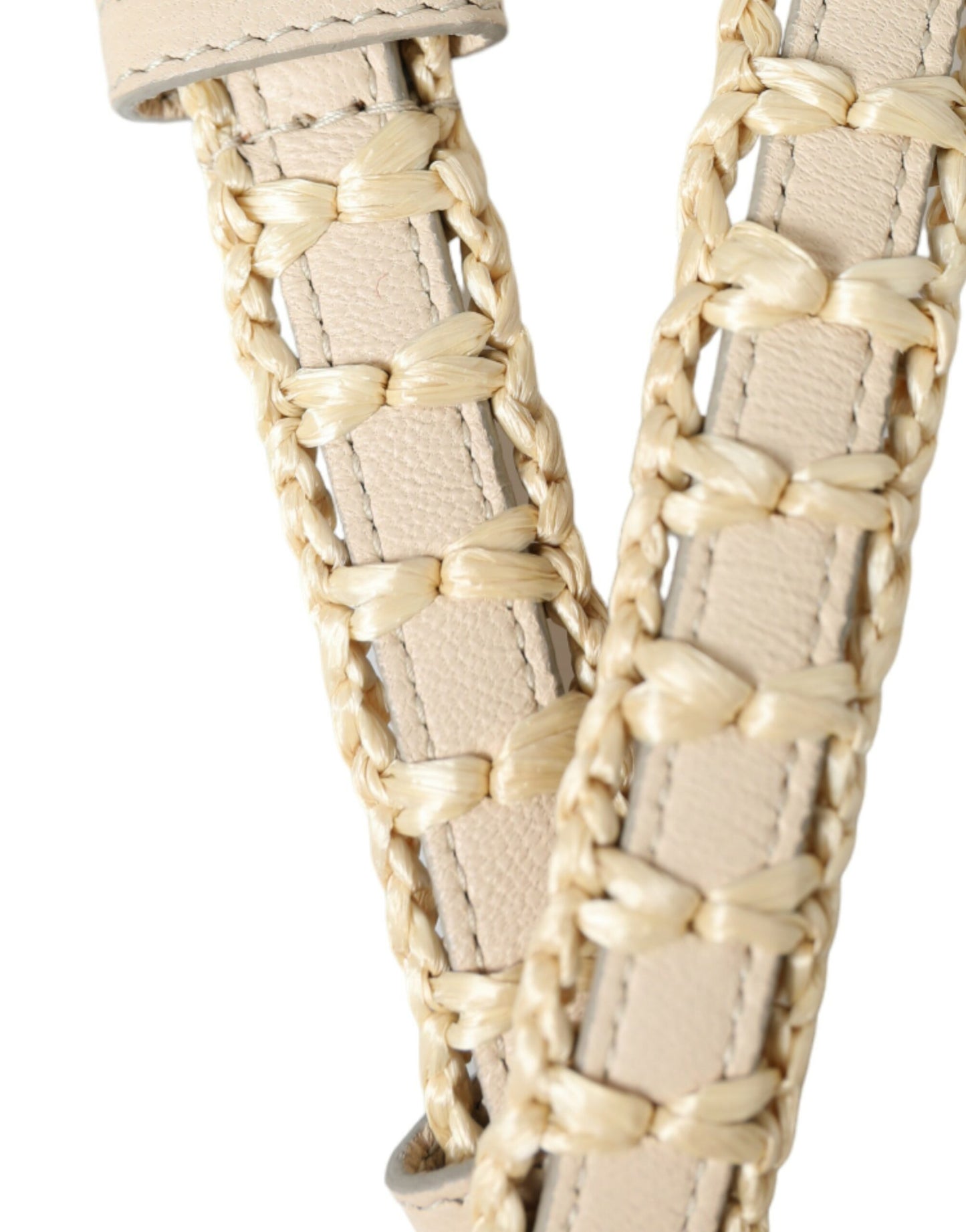 Dolce &amp; Gabbana Eleganter Taillengürtel aus beigem Leder