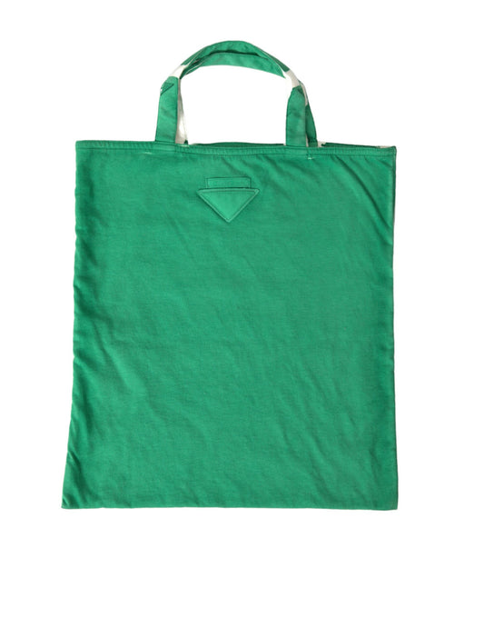 Elegante Prada-Einkaufstasche aus grünem Stoff