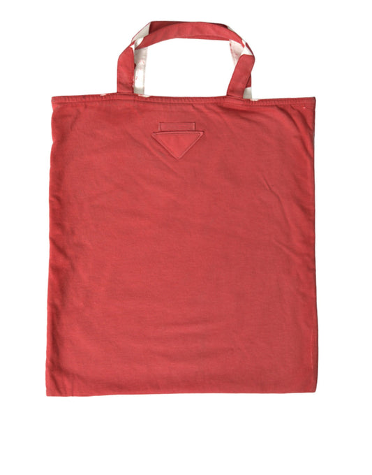 Prada Chic Einkaufstasche aus Stoff in Rot und Weiß