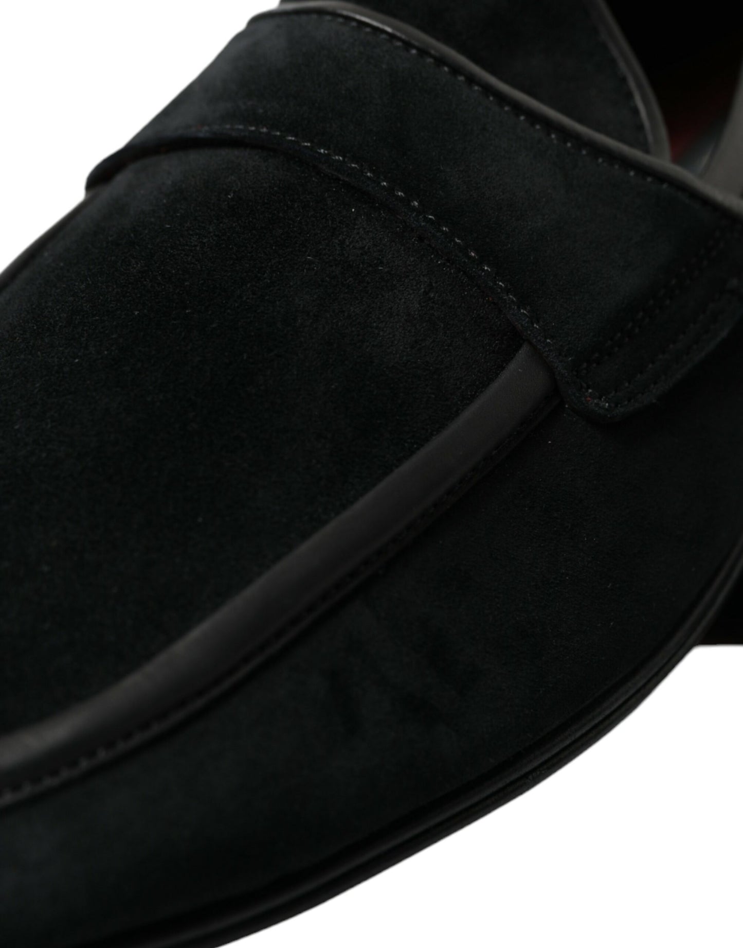 Dolce &amp; Gabbana elegante schwarze Samt-Loafer für Herren