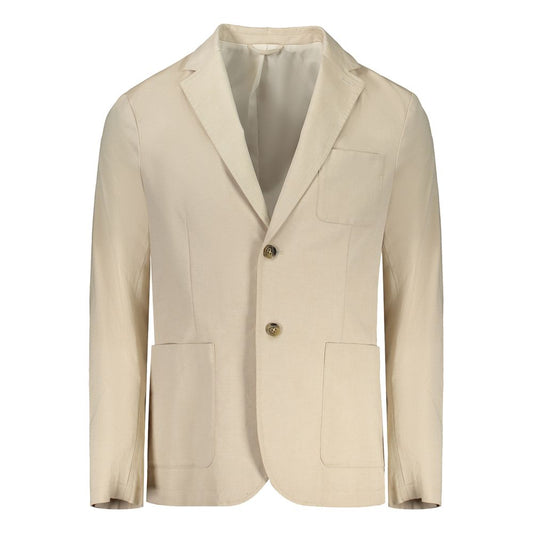 Guess Jeans Beige Cotton Blazer