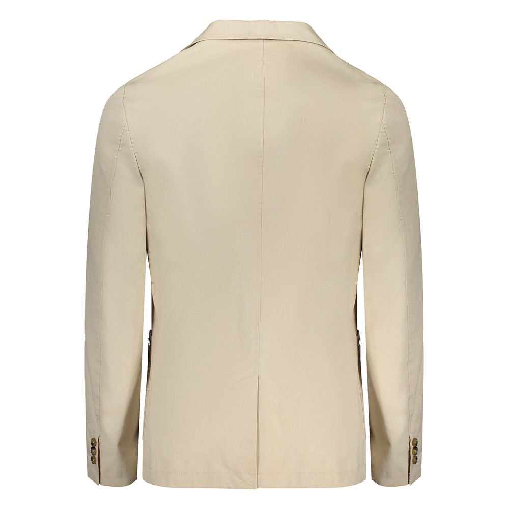 Guess Jeans Beige Cotton Blazer