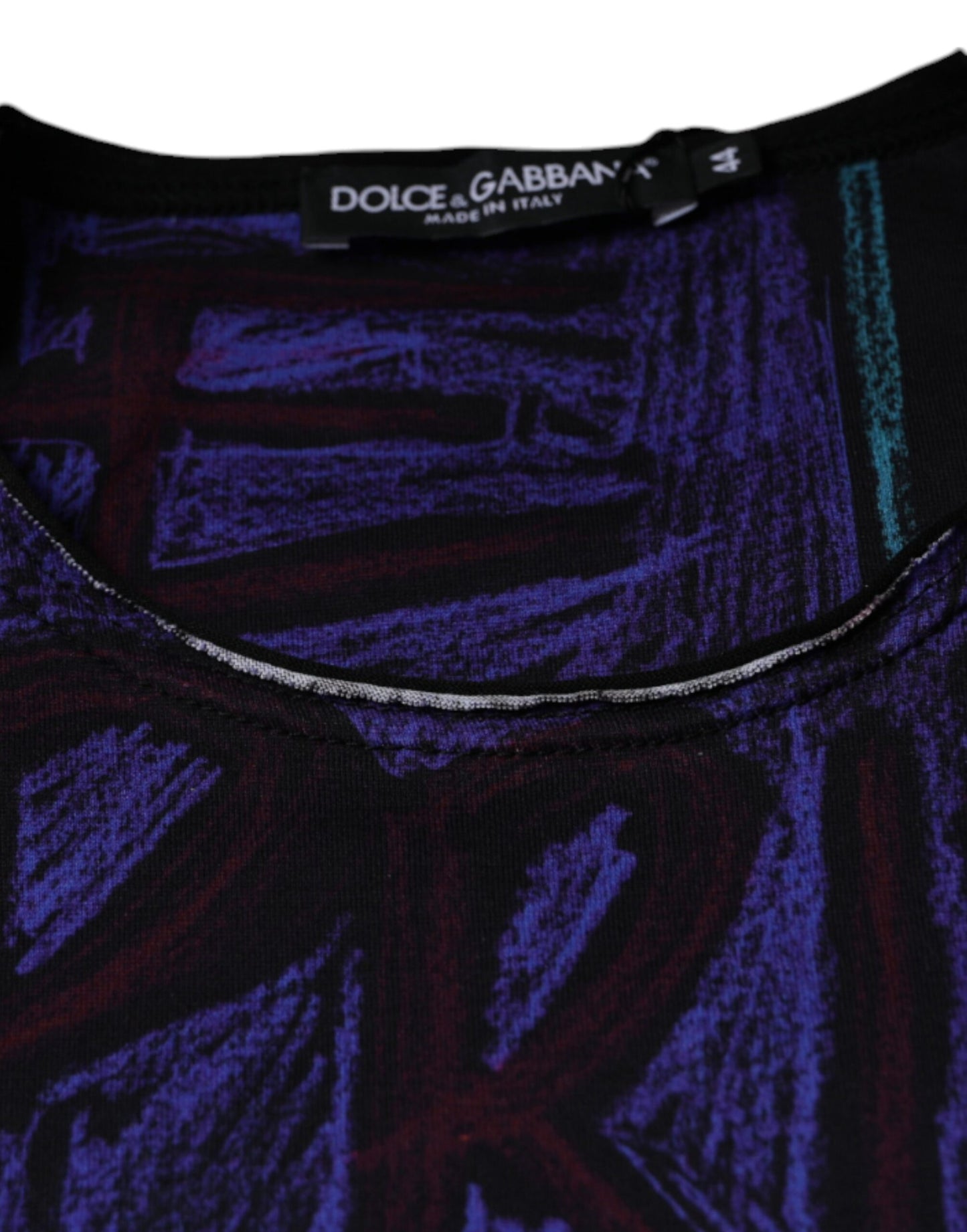 Dolce & Gabbana Multicolor Graphic Print Cotton T-shirt