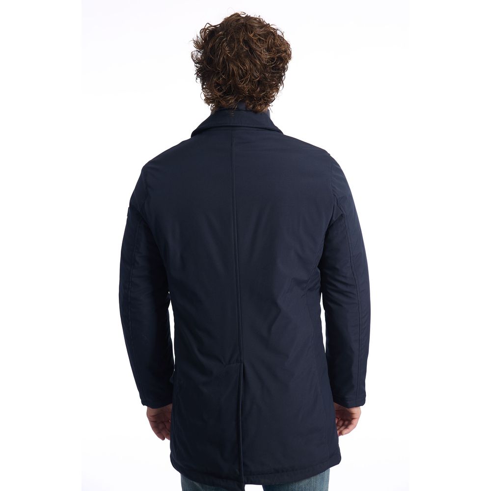 Baldinini Trend Blue Polyester Men Jacket