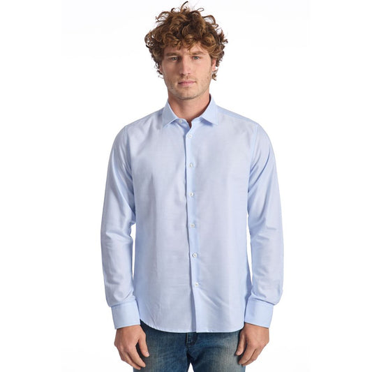 Baldinini Trend Light Blue Cotton Shirt