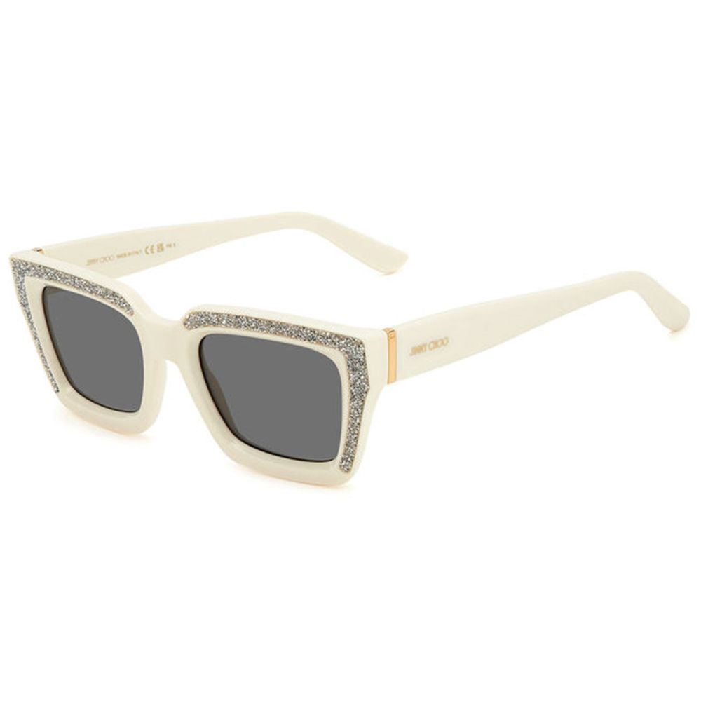 Jimmy Choo Sonnenbrille aus weißem Harz