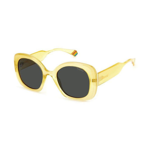 Polaroid Sonnenbrille aus gelbem Metall