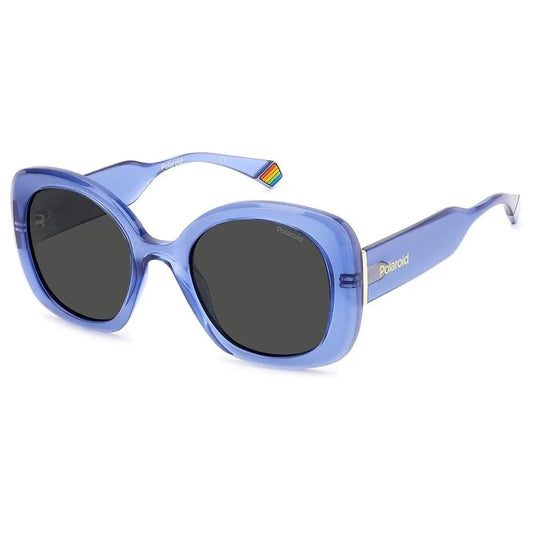 Polaroid Sonnenbrille aus blauem Metall