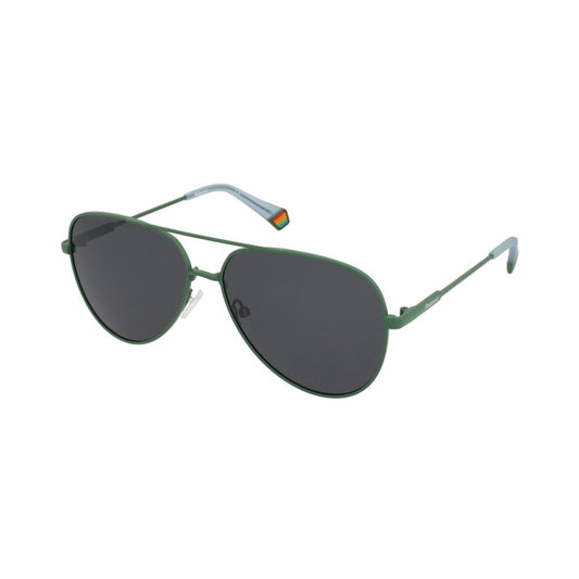 Polaroid Sonnenbrille aus grünem Metall