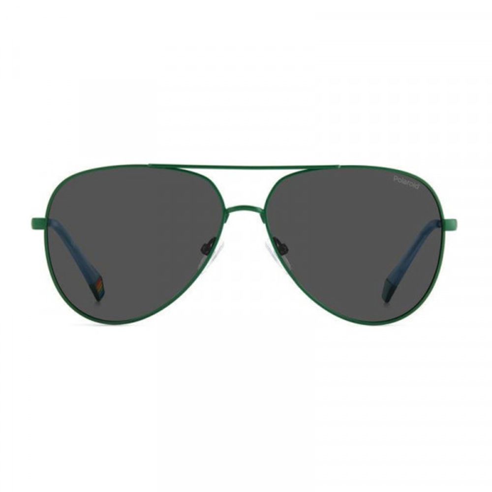 Polaroid Sonnenbrille aus grünem Metall