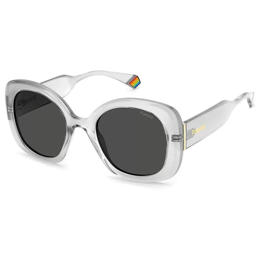 Polaroid Sonnenbrille aus grauem Metall