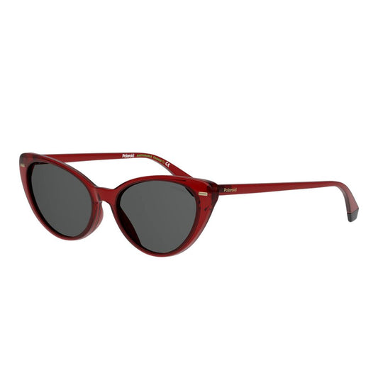 Polaroid Sonnenbrille aus rotem Harz