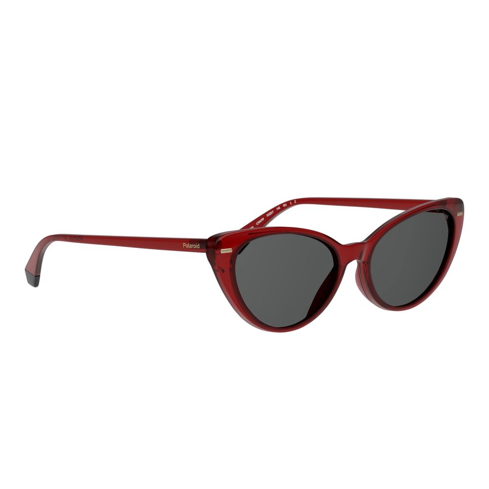Polaroid Sonnenbrille aus rotem Harz