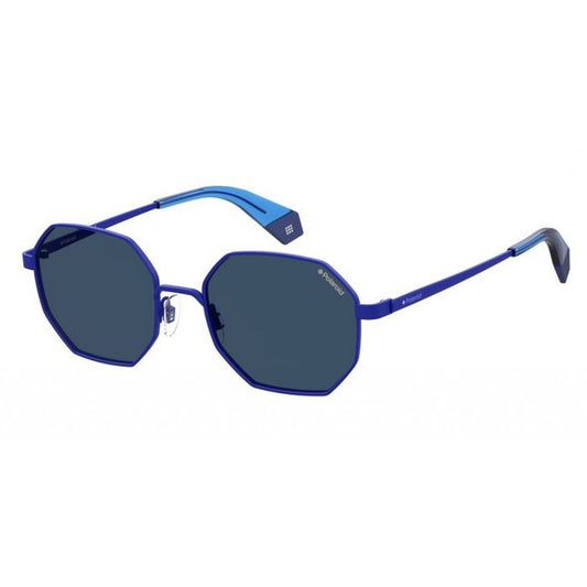 Polaroid Sonnenbrille aus blauem Metall
