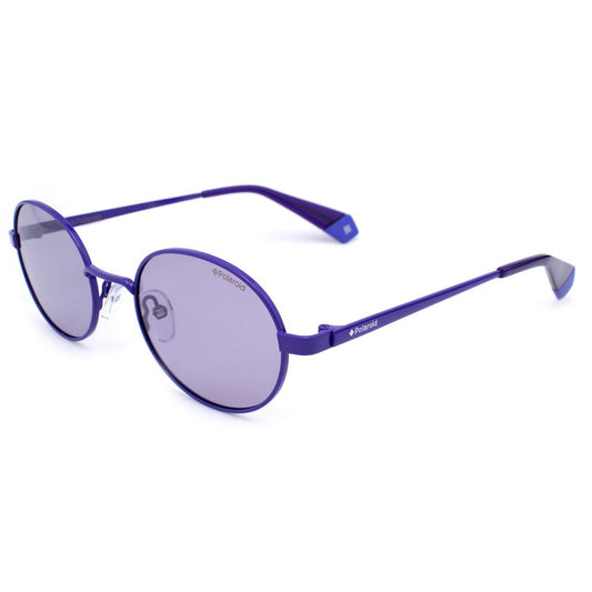 Polaroid – Lilafarbene Sonnenbrille aus Metall