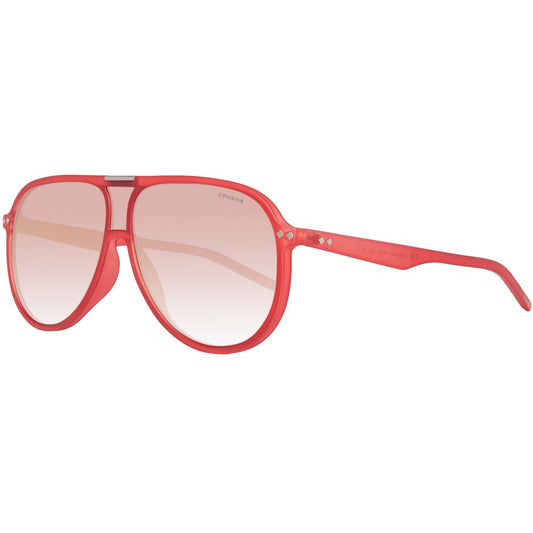 Polaroid – Rote Acetat-Sonnenbrille