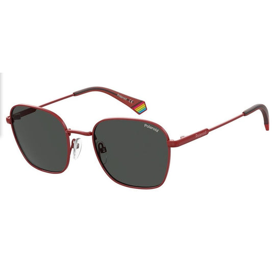 Polaroid Sonnenbrille aus rotem Stahl