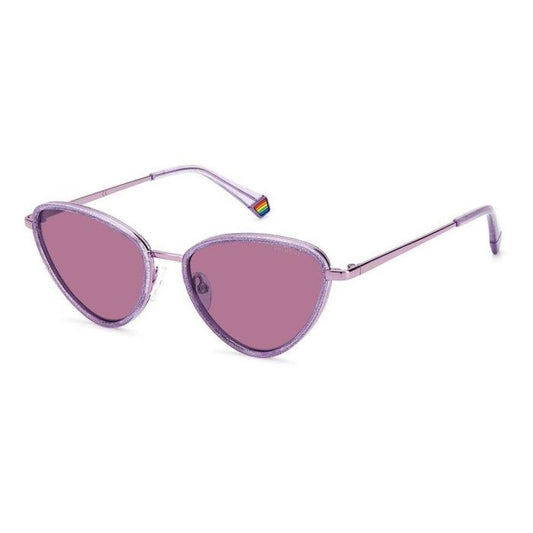 Polaroid – Lila Sonnenbrille aus Kunststoff