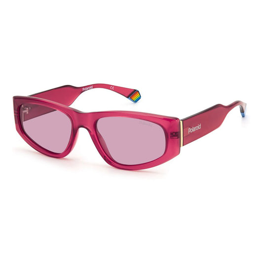 Polaroid Sonnenbrille aus rotem Kunststoff