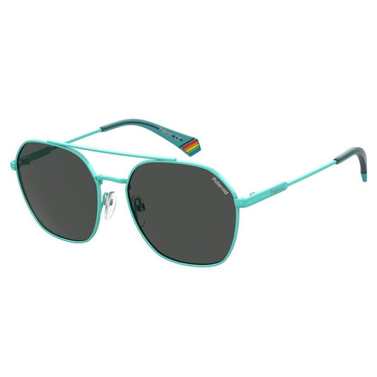 Polaroid Sonnenbrille aus blauem Stahl