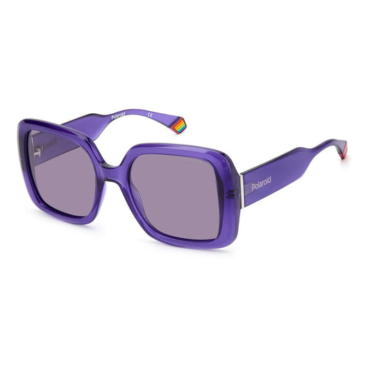 Polaroid – Lila Sonnenbrille aus Kunststoff