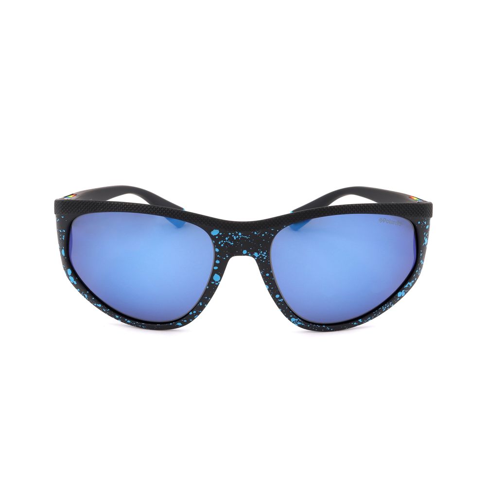 Polaroid Sonnenbrille aus blauem Gummi