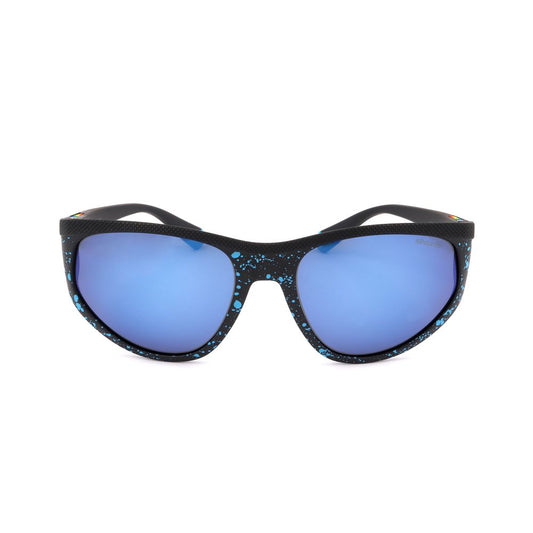 Polaroid Sonnenbrille aus blauem Gummi