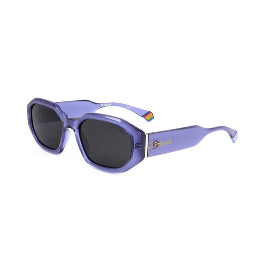 Polaroid – Lilafarbene Sonnenbrille aus Metall