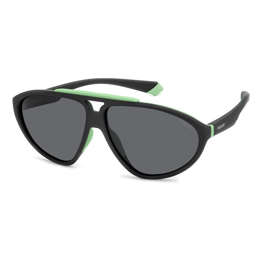 Polaroid Sonnenbrille aus schwarzem Gummi