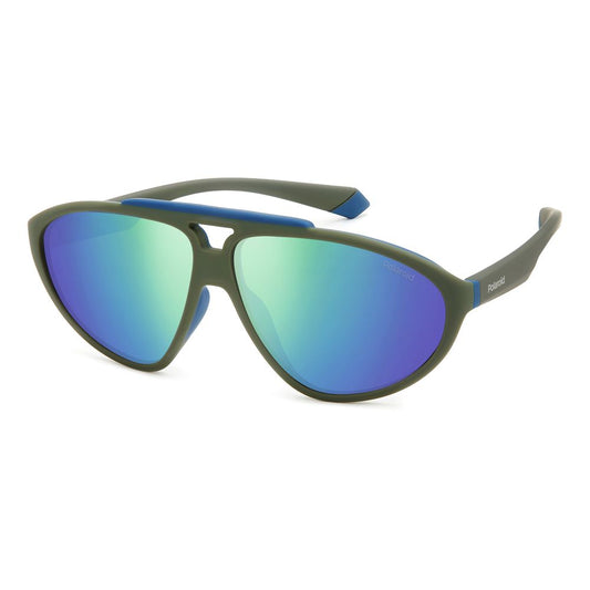 Polaroid Sonnenbrille aus grünem Gummi