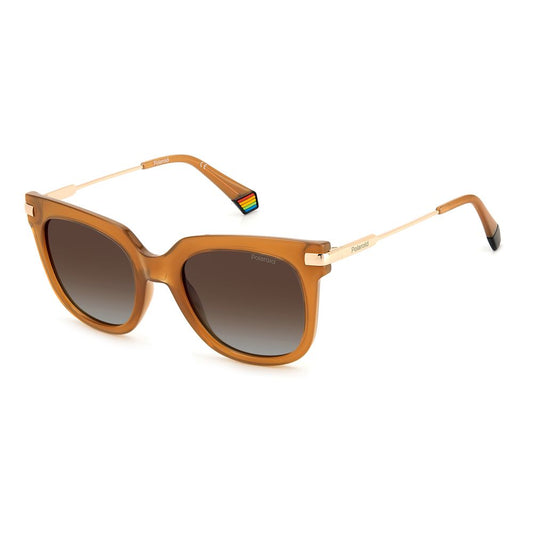 Polaroid Sonnenbrille aus orangefarbenem Harz
