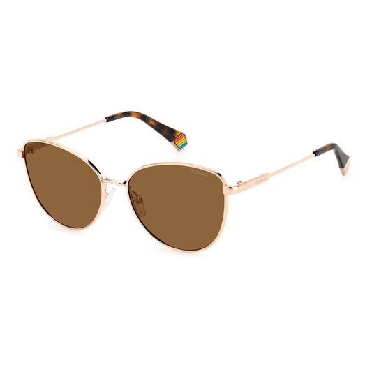 Polaroid Sonnenbrille aus goldenem Metall